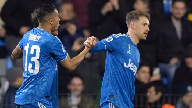 Ramsey trong màu áo Juventus.