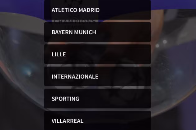 Những đối thủ Man Utd có thể đụng độ ở vòng bảng thuộc nhóm hạt giống số một.