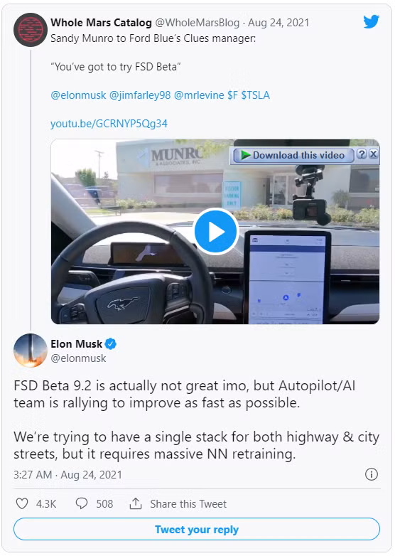 Là tính năng đặc biệt nhất trên xe Tesla, nhưng khả năng tự lái FSD lại bị Elon Musk thẳng thắn chê bai - Ảnh 1.