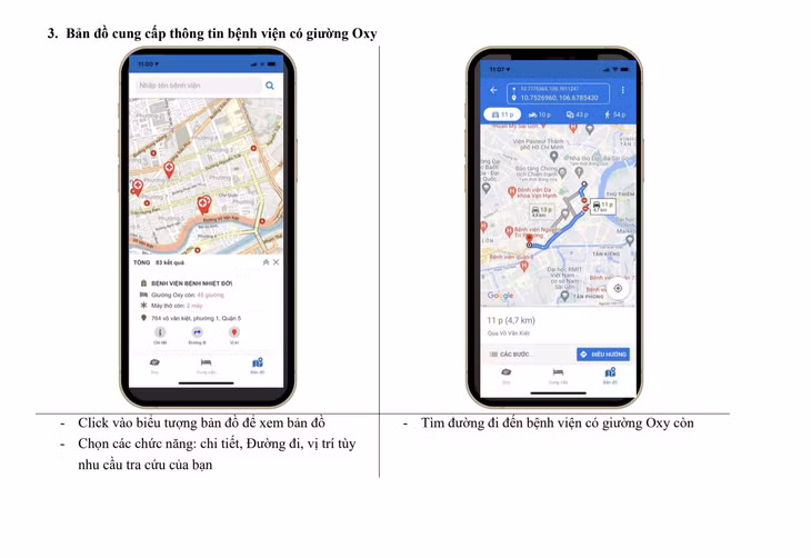 App Oxy 247 được thiết kế đơn giản và tiện lợi, nhằm hỗ trợ cho các bệnh nhân COVID-19. Ảnh: TTBC