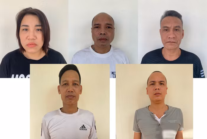 Các đối tượng trong vụ án.