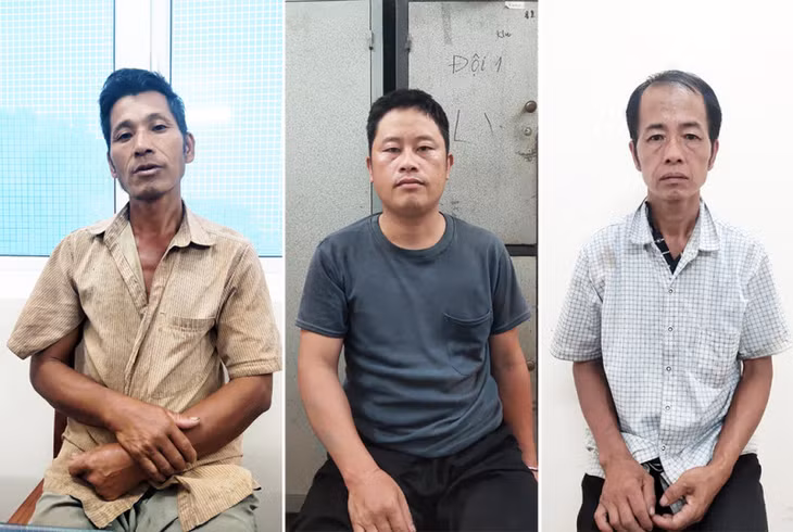 Ba đối tượng trong vụ án.