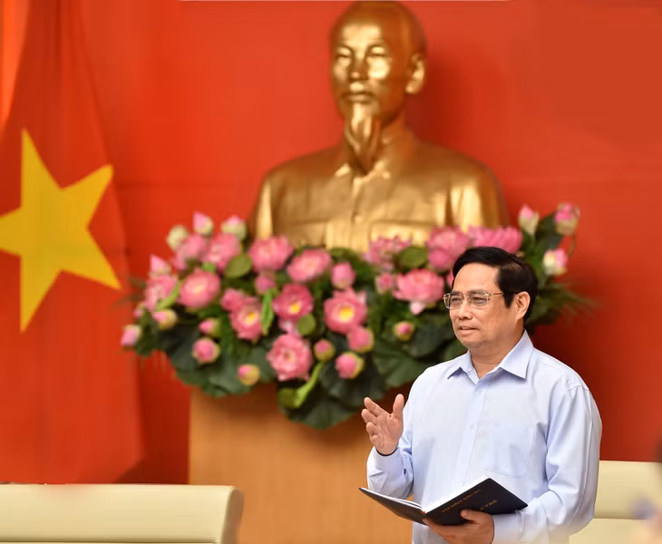 Thủ tướng Chính phủ Phạm Minh Chính phát biểu kết luận Hội nghị - Ảnh: VGP/Nhật Bắc Thủ tướng Chính phủ Phạm Minh Chính phát biểu kết luận Hội nghị - Ảnh: VGP/Nhật Bắc