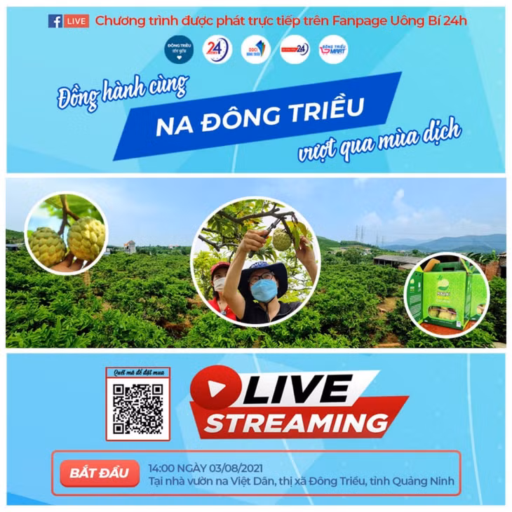 Đa dạng các kênh tiêu thụ và tận dụng các hình thức giao dịch qua mạng xã hội, bán hàng trên các trang thương mại điện tử... đang là cách để TX Đông Triều đẩy mạnh tiêu thụ sản phẩm mà vẫn đảm bảo an toàn phòng, chống dịch.