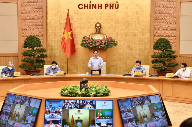 Thủ tướng Chính phủ Phạm Minh Chính phát biểu mở đầu cuộc họp - Ảnh: VGP/Nhật Bắc