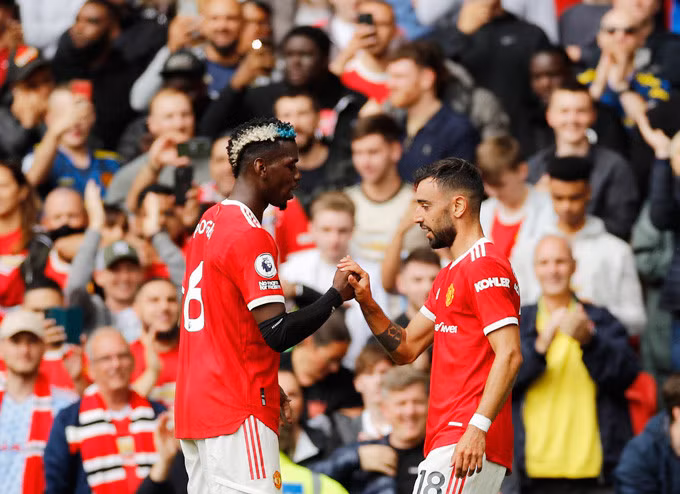 Pogba lập poker kiến tạo trong khi Bruno hoàn thành cú hat-trick ngay trận ra quân của MU