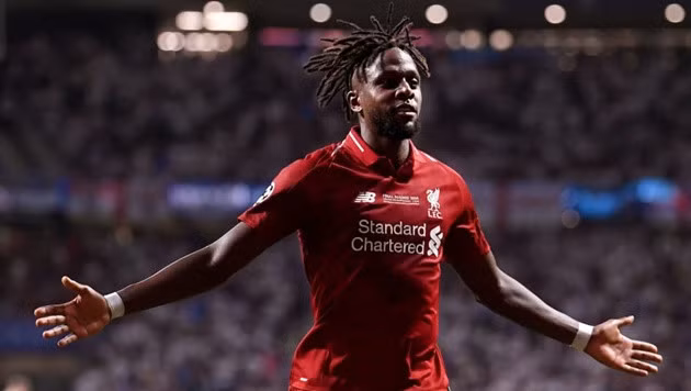 Origi trong màu áo Liverpool.