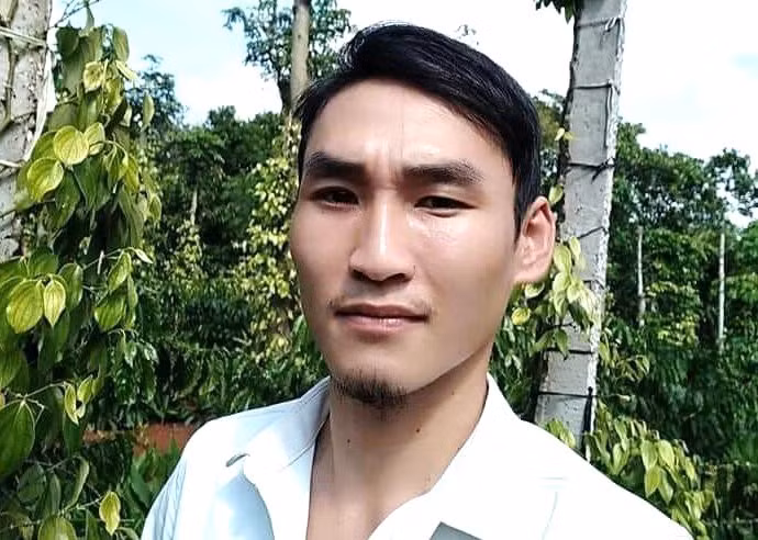 Công an phát thông báo truy tìm Trương Quốc Trọng. Ảnh: Công an cung cấp.