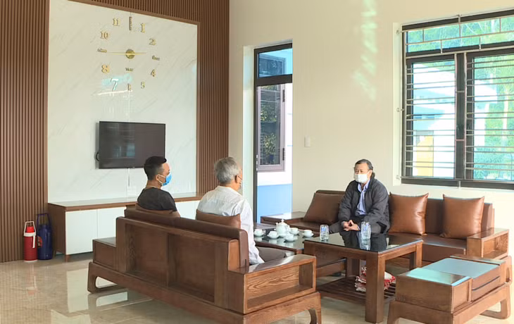 Ngôi nhà mới của gia đình ông Đoàn Lương (xã Sông Khoai, TX Quảng Yên) vừa hoàn thành trước Tết Nguyên đán 2022.