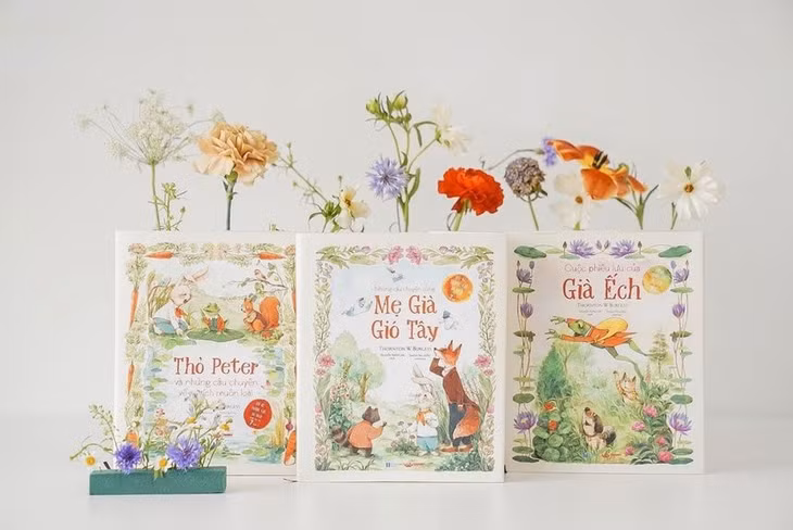 Ba cuốn sách trong bộ Những chuyện kể của Thornton Burgess. Ảnh: Crabit Kidbooks.