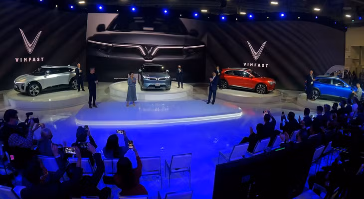 Xe VinFast tham gia Triển lãm Điện tử tiêu dùng CES 2022 tại Mỹ đầu tháng này.