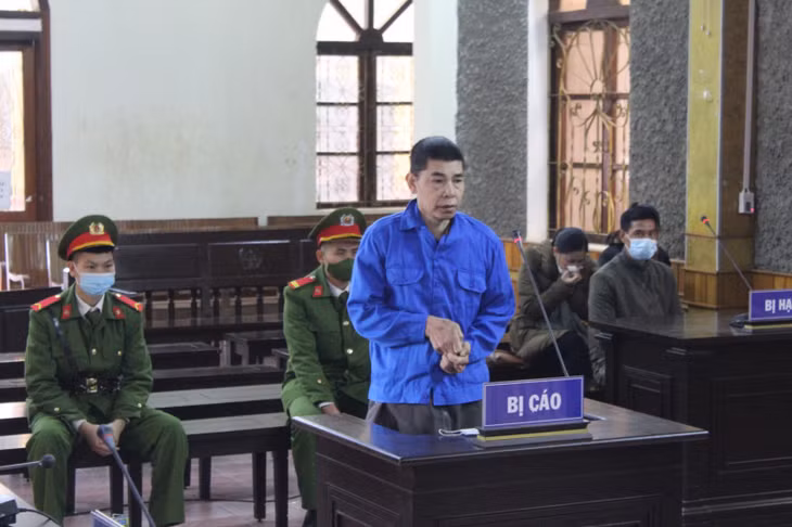 Bị cáo Đầm Văn Xuân tại phiên tòa.
