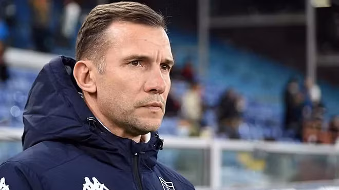 Shevchenko thất bại trong lần đầu làm HLV ở Serie A. Ảnh: AP.