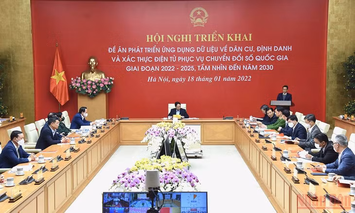 Quang cảnh hội nghị tại điểm cầu Trung ương.