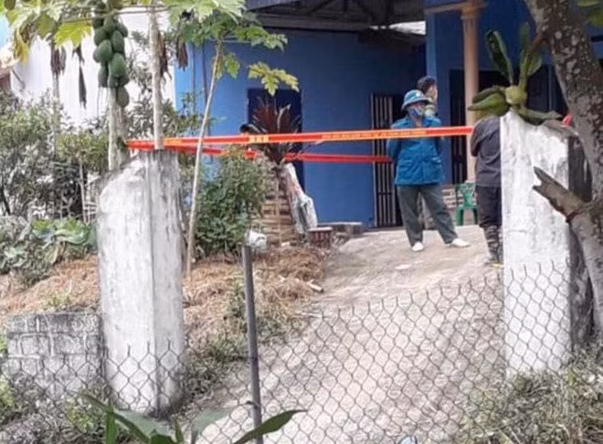 Hiện trường vụ án mạng. Ảnh: Đ.X.