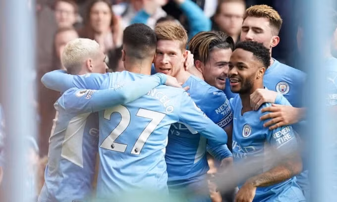 ...cũng là bàn thứ sáu của anh qua 16 trận mùa này. Ảnh: MCFC, PA