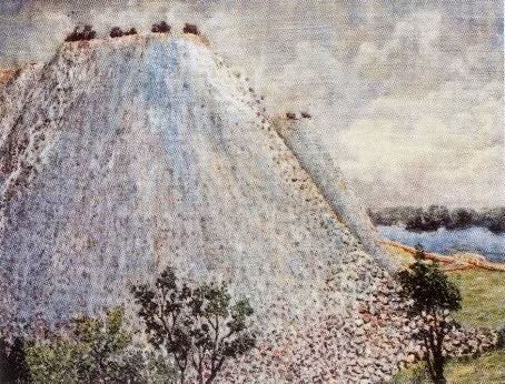 Bãi thải mỏ than Cẩm Phả (1990).