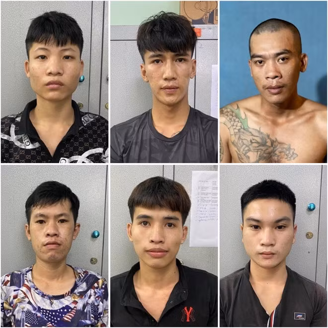 6 đối tượng bị bắt giữ. 6 đối tượng bị bắt giữ.