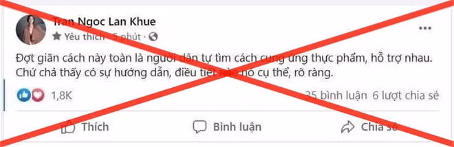 Phát ngôn nhận nhiều chỉ trích của Lan Khuê.