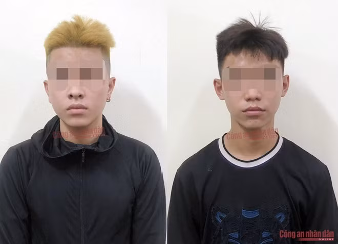 V.P.L và H.Đ.A tại Cơ quan CSĐT. V.P.L và H.Đ.A tại Cơ quan CSĐT.