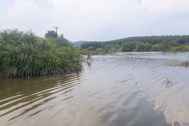 Khu vực đầm nuôi cá tại thôn 10, xã Hải Đông (TP Móng Cái), nơi phát hiện thi thể.
