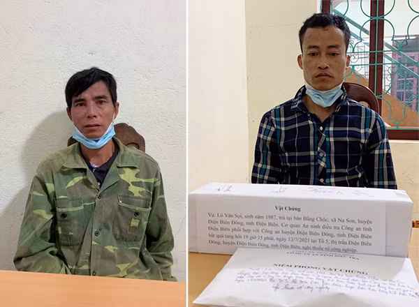 2 đối tượng bị bắt giữ.