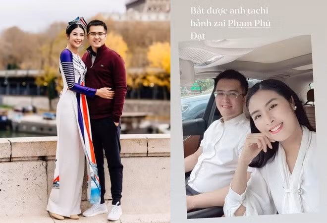 Ngọc Hân và hôn phu Phạm Phú Đạt.