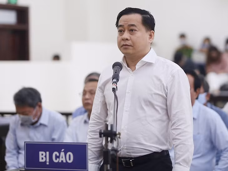 Bị cáo Phan Văn Anh Vũ tại một phiên tòa.