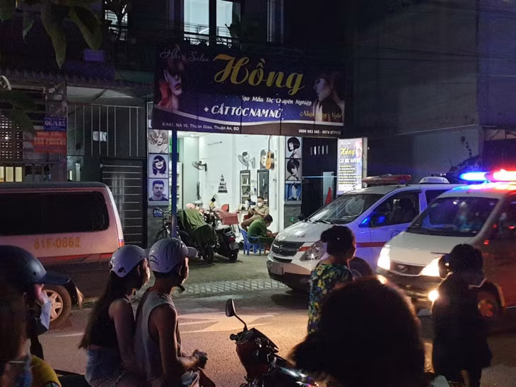Hiện trường vụ án mạng.