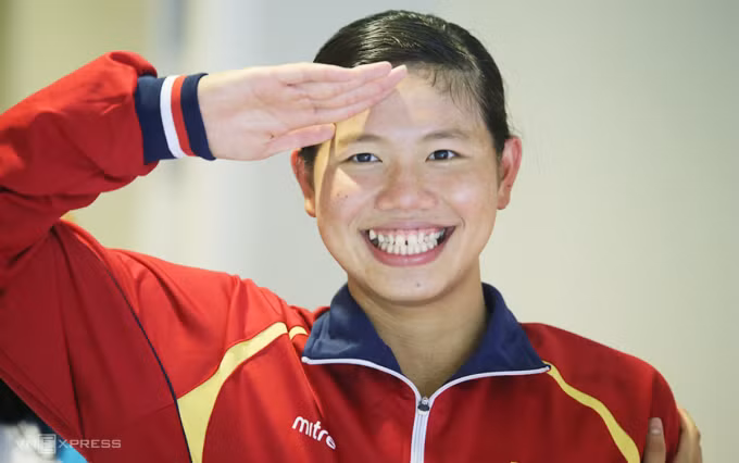 Ánh Viên là tượng đài của thể thao Việt Nam, khi giành 25 HC vàng ở các kỳ SEA Games. Ảnh: Đức Đồng