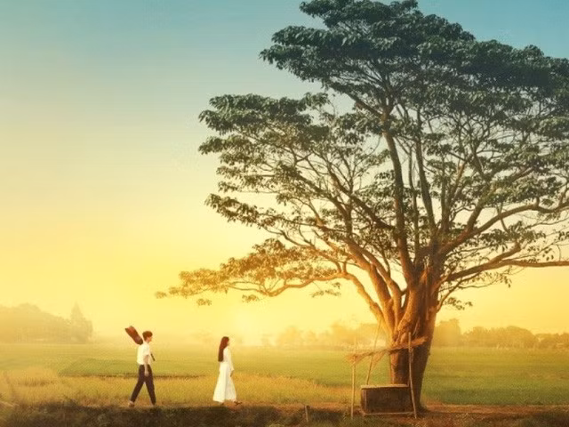 Cảnh thơ mộng trong Mắt biếc.