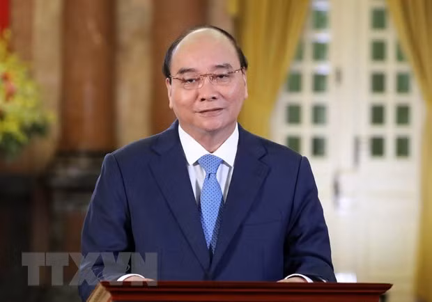 Chu tich nuoc Nguyen Xuan Phuc len duong tham chinh thuc LB Thuy Si hinh anh 1