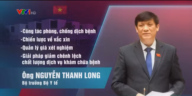 Bộ trưởng Bộ Y tế Nguyễn Thanh Long sẽ trả lời chất vấn nhóm vấn đề thứ nhất thuộc lĩnh vực y tế