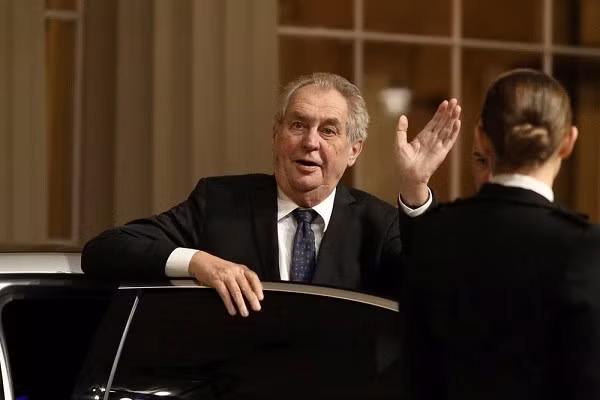 Tổng thống Cộng hòa Czech Milos Zeman. Ảnh: Reuters