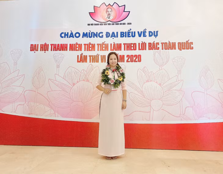 Chị Vũ Thị Hồng Thoa là đại biểu của Quảng Ninh dự Đại hội Thanh niên tiên tiến làm theo lời Bác toàn quốc lần thứ VI năm 2020. Ảnh: Nhân vật cung cấp
