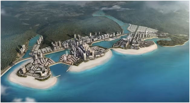 Toàn cảnh khu đô thị du lịch Halong Marina – tâm điểm kết nối tại khu vực Tây Nam thành phố Hạ Long.