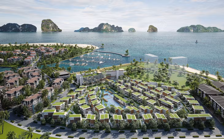 Phối cảnh dự án Sailing Club Residences Ha Long Bay.