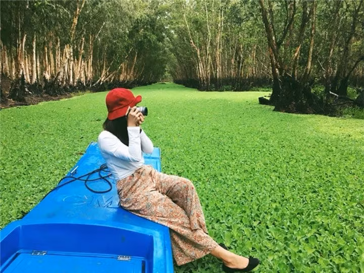 Cánh rừng từng nhận 2 kỷ lục Việt Nam đẹp mướt mát sắc xanh mùa nước nổi - 6