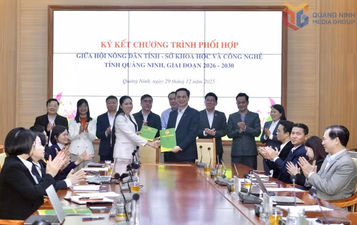 Sở KH&amp;CN và Hội Nông dân tỉnh ký kết Chương trình phối hợp giai đoạn 2026-2030.