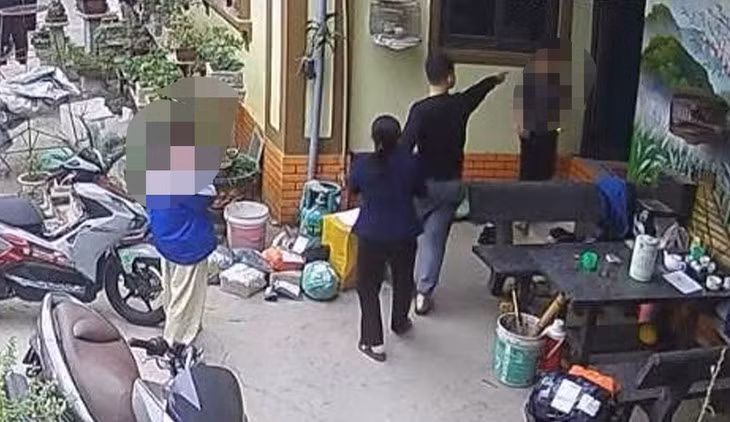 Hình ảnh vụ việc được lan truyền trên mạng xã hội - Ảnh: Công an phường Mão Điền
