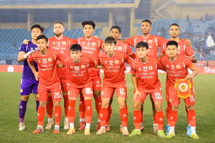 Câu lạc bộ Công an Hà Nội không nghỉ Tết do vướng lịch thi đấu AFC Champions League Two. Ảnh: Minh Dân
