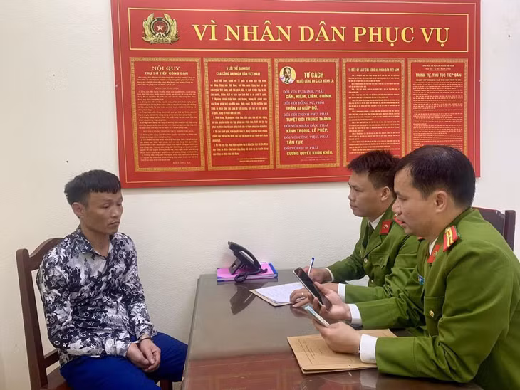 Bắt giữ đối tượng trộm cắp tài sản nguy hiểm. Ảnh: Công an Thanh Hóa