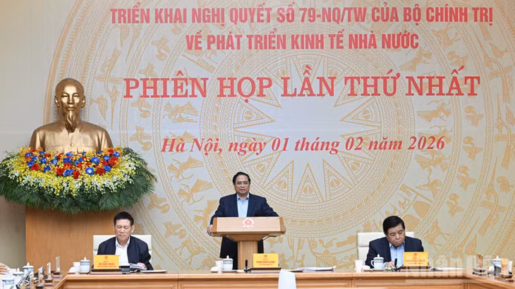 Thủ tướng Chính phủ Phạm Minh Chính chủ trì Phiên họp lần thứ nhất của Ban Chỉ đạo. (Ảnh: Trần Hải)