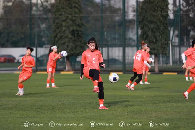 U20 nữ Việt Nam hướng tới tấm vé dự U20 World Cup nữ. Ảnh: VFF