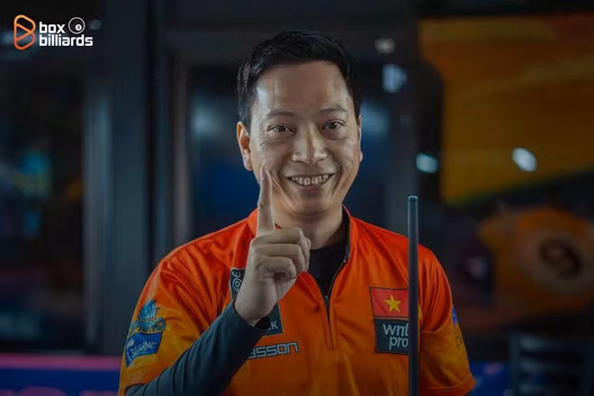 Dương Quốc Hoàng có danh hiệu quốc tế lớn nhất trong sự nghiệp. Ảnh: Box Billiards