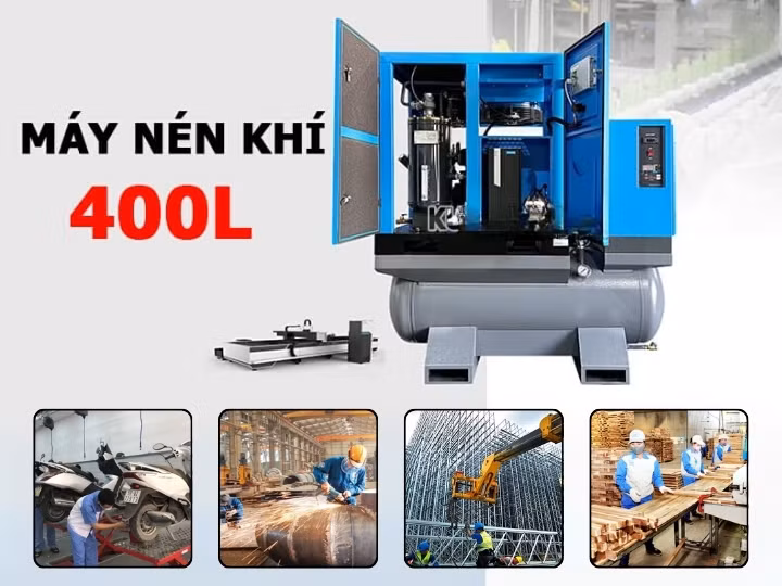 Top máy nén khí 400 lít bền bỉ, công suất ổn định, giá tốt ảnh 1 Top máy nén khí 400 lít bền bỉ, công suất ổn định, giá tốt ảnh 1