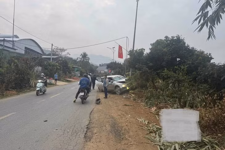 Hiện trường nơi xảy ra tai nạn. Ảnh: Hội lái xe tỉnh Sơn La