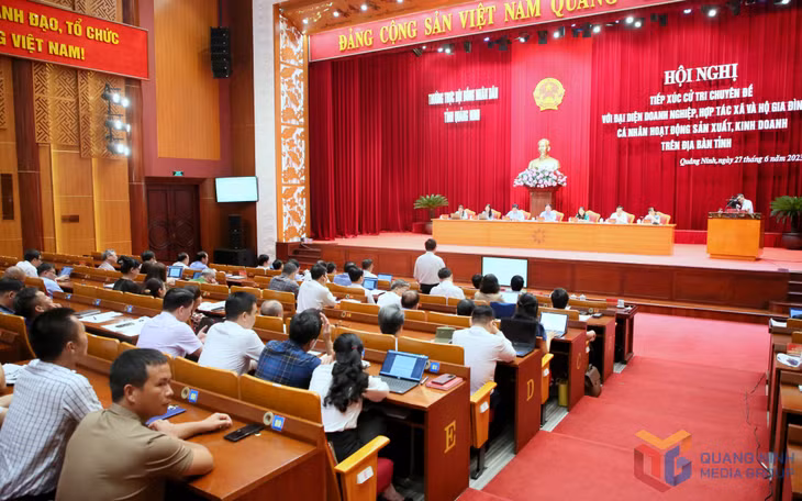 Thường trực HĐND tỉnh tổ chức Hội nghị tiếp xúc cử tri chuyên đề với doanh nghiệp, hợp tác xã và hộ gia đình, cá nhân có hoạt động sản xuất kinh doanh trên địa bàn tỉnh (tháng 6/2023).