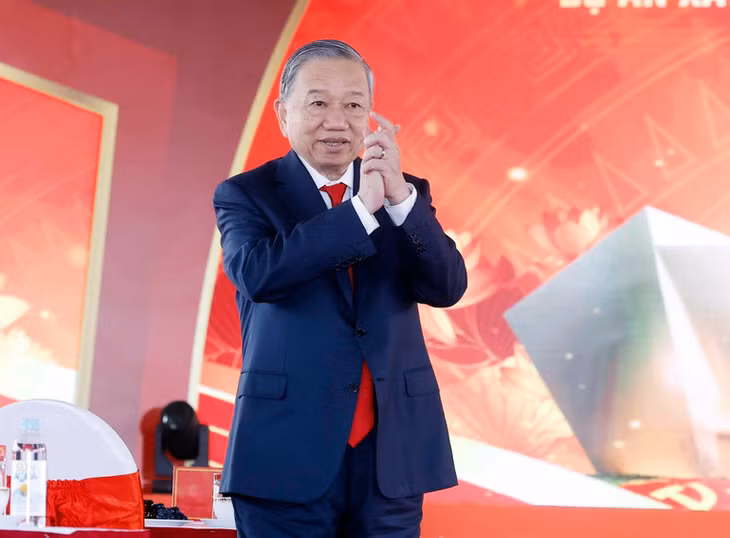 Tổng Bí thư Tô Lâm dự Lễ khởi công dự án xây dựng Bảo tàng Đảng Cộng sản Việt Nam. (Ảnh: Thống Nhất – TTXVN)