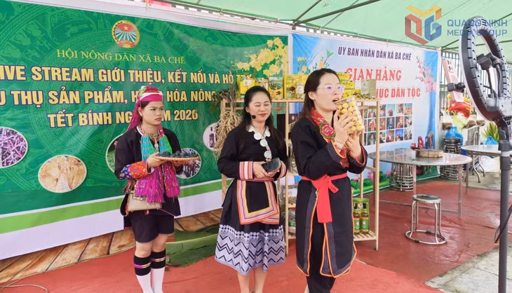 HND xã Ba Chẽ tổ chức chương trình livestream giới thiệu và bán nông sản, sản phẩm OCOP tại Phiên chợ Tết Bính Ngọ 2026.